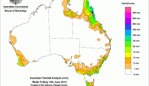 Weekly rainfall wrap, week ending 10 June 2014