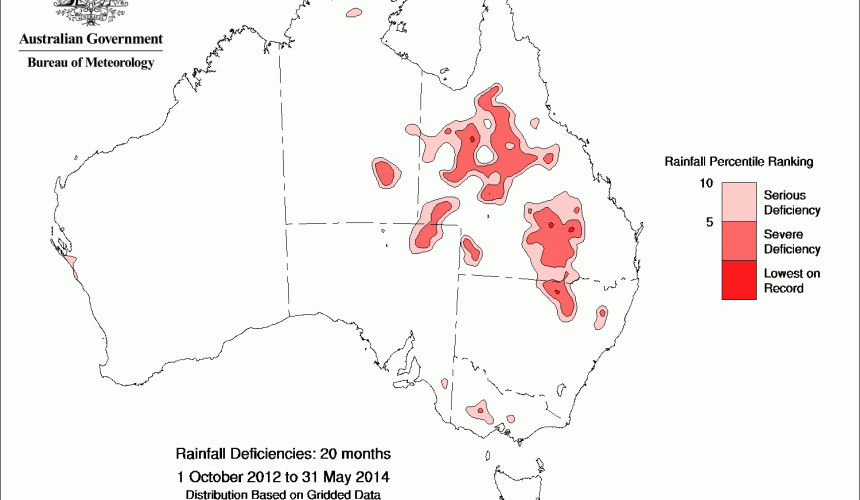 Long term rainfall deficiencies remain in Qld, Nth NSW