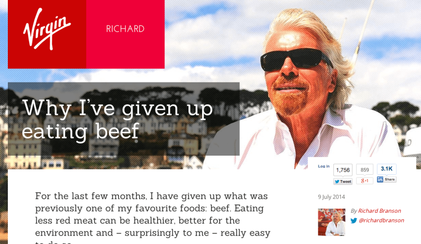 Opinion: Is Richard Branson a knave or a fool on beef greenhouse emissions?