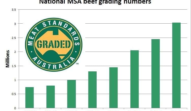 MSA grading numbers crack 3 million head