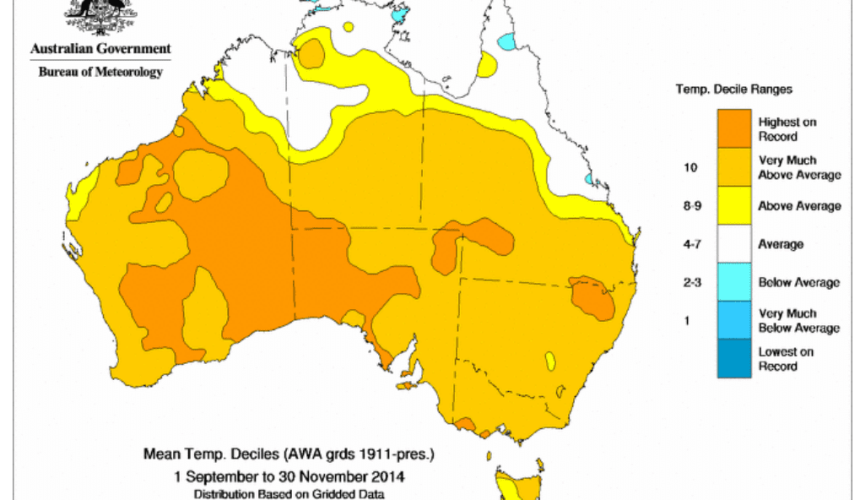 BOM special climate statement: Warmest spring on record