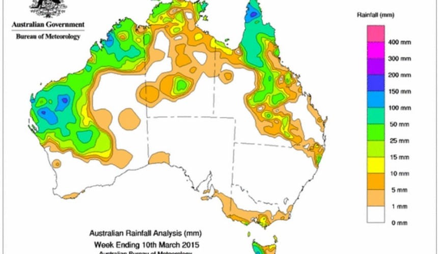 Weekly Rainfall wrap – week ending 17 March 2015
