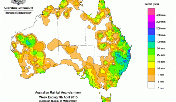 Weekly rainfall wrap, week ending 7 Apr 2015