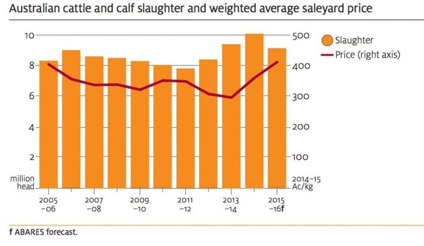 ABARES lifts cattle price forecast