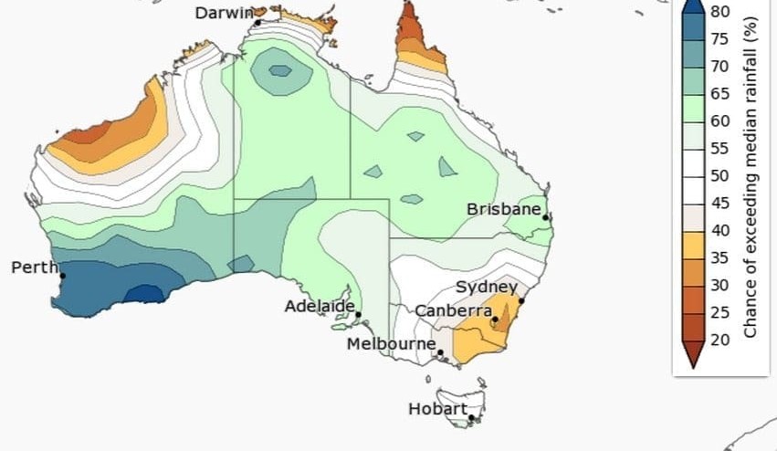 Seasonal climate outlook for Nov 15-Jan 16