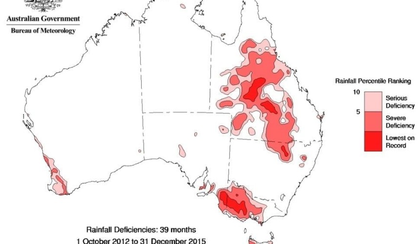 December rainfall has little impact on rainfall deficiencies