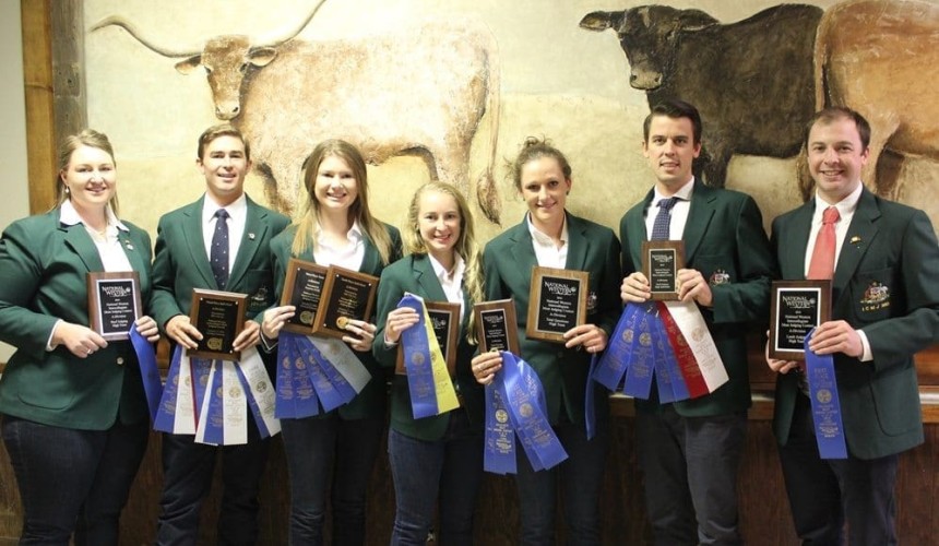 Young Aussie meat judges do industry proud during US visit