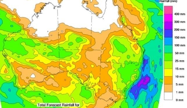Good chance of rain across NSW, parts of Qld