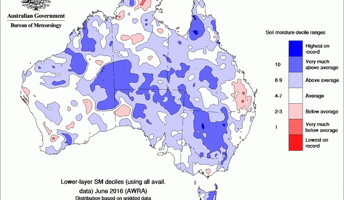 Wet June eases rainfall deficiencies