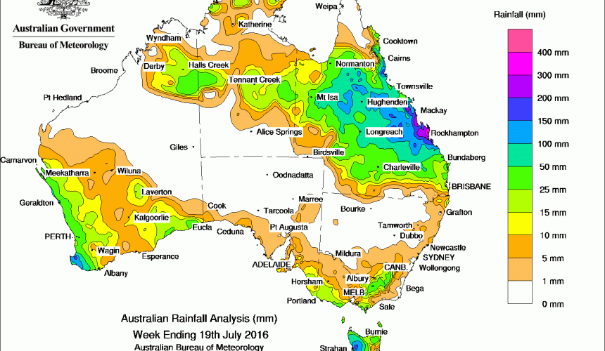 Weekly rain wrap + 14-day outlook, 20 July 2016
