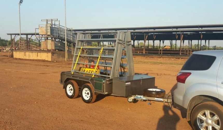 Emergency live export trailer stolen in Darwin