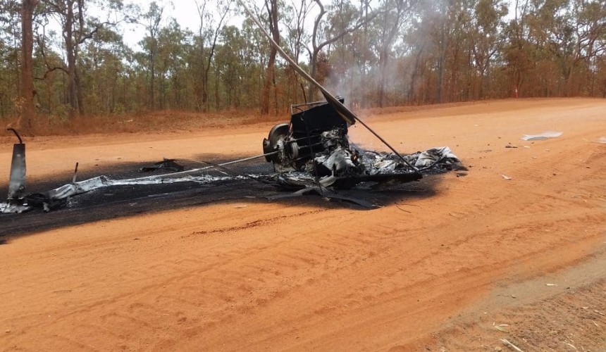 Cow brings down chopper in North Queensland