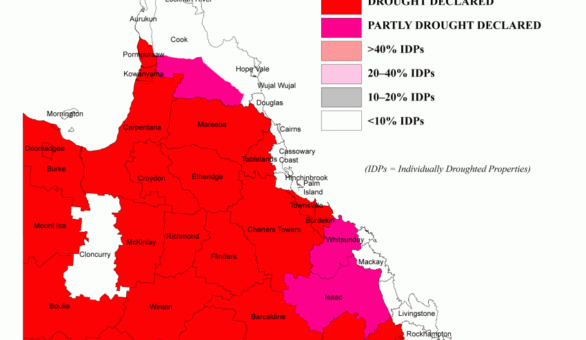 Record 87pc of Qld now drought-declared