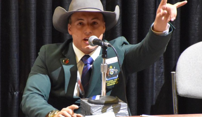 TopX’s Lincoln McKinlay makes it back to back Aussie wins at Calgary auctioneering championships