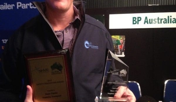 Hopkins Transport’s Dean Clarke wins national rural transport safety award