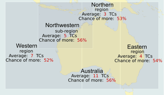 ‘Typical’ tropical cyclone season ahead: BOM