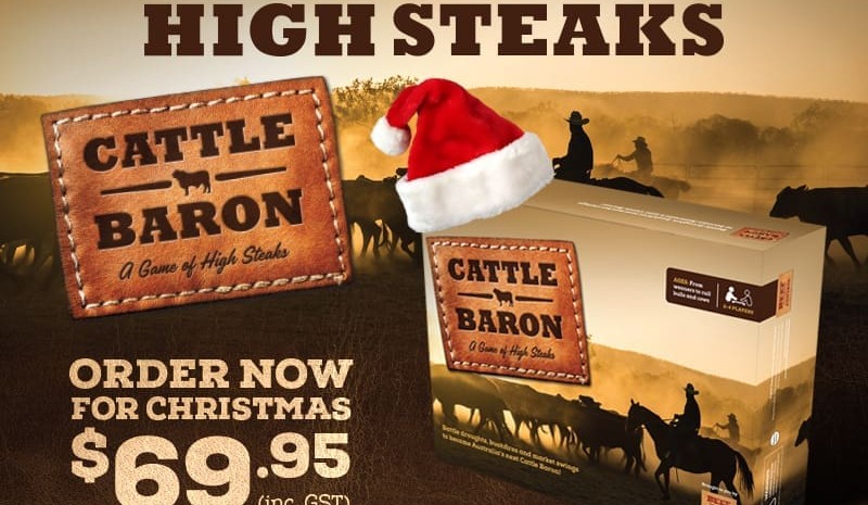 Looking for ideas for Christmas? Cattle Baron board game an ideal gift