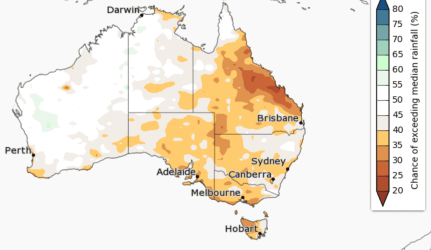 ‘First look’ climate outlook released for Nov 18-Jan 19