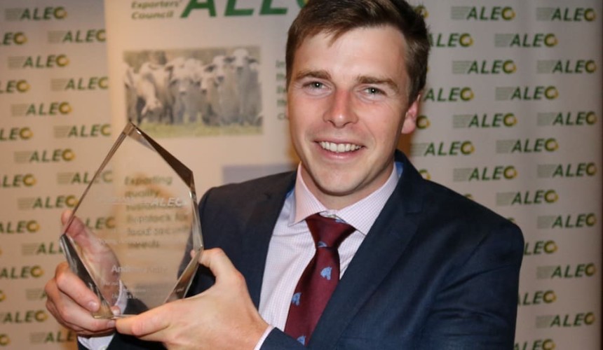 Live export industry names 2018 Young Achiever 
