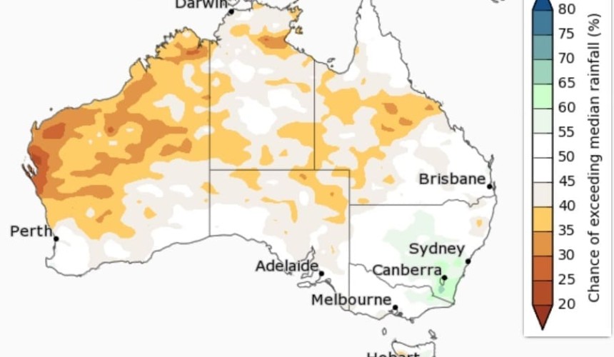 BOM first-look climate outlook overview – December to February