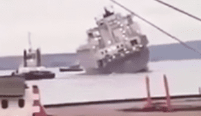 Live export ship ‘detained’ after rolling at sea