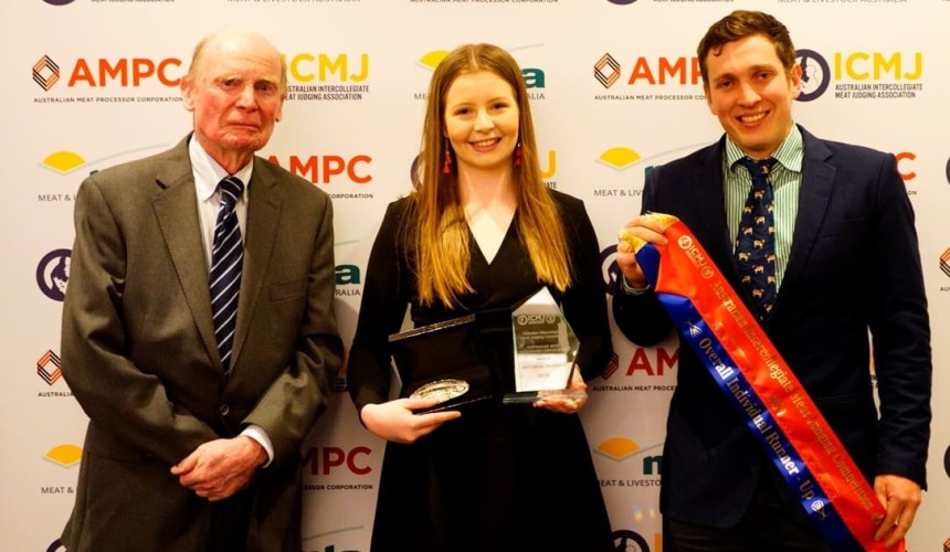 Adelaide Uni student claims top meat judging prize, as ICMJ celebrates 30 years