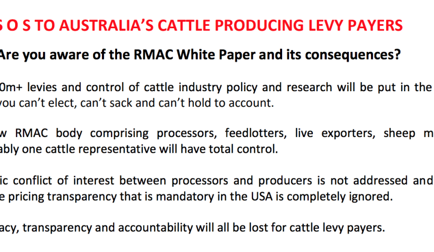 Cattle groups issue ‘SOS’ rallying call against red meat reform recommendations