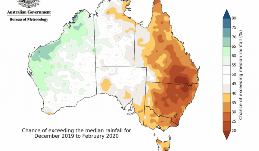 Warmer, drier conditions likely to continue into 2020
