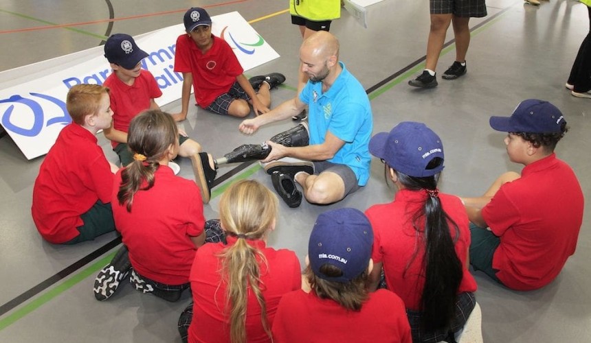 Australian Beef taking our Paralympians back to school