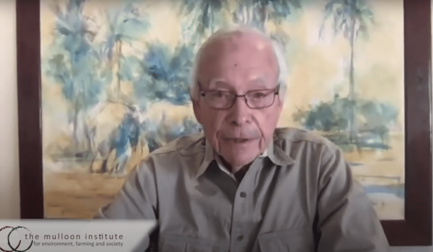 Allan Savory urges world leaders to recognise role of livestock in combatting climate change