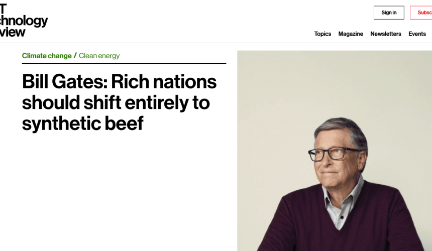 Synthetic meat investor Bill Gates calls for rich countries to shift entirely to synthetic meat