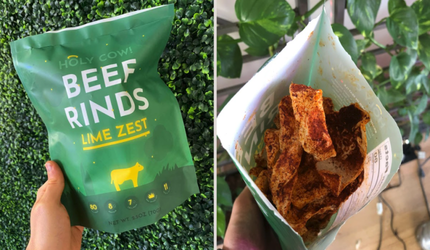 Holy Cow beef rinds turn cattle hides into snacks