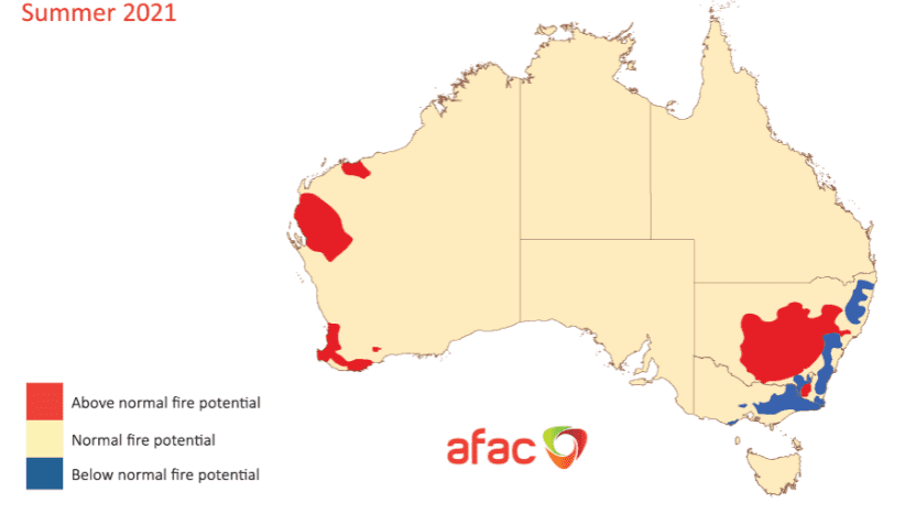 Rain prompts reduction in bushfire outlook