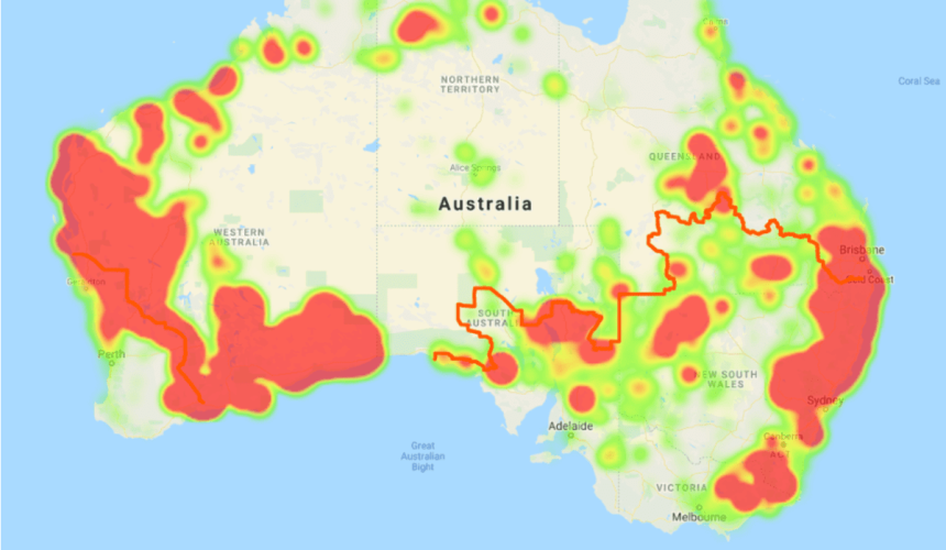 Heat map highlights wild dog activity and management across the nation