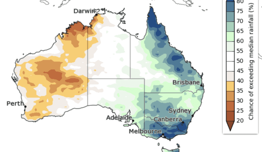 Drier than average April to June forecast for majority of Australia