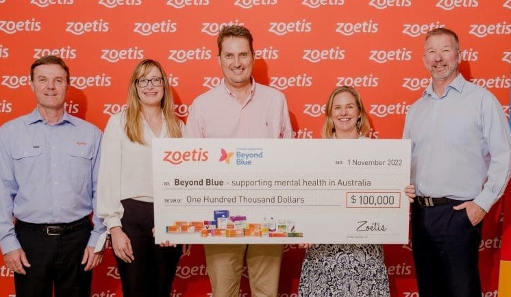 Zoetis hits annual $100,000 target to support mental health initiatives in the bush