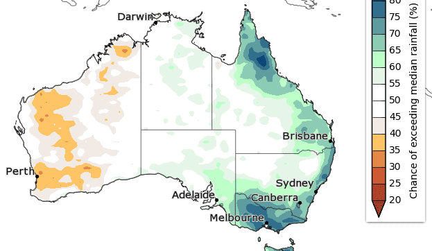 Summer outlook: wetter in east, drier in west