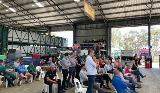 Frasers’ Transport finishes the year with a “yarn at the yard” + pics