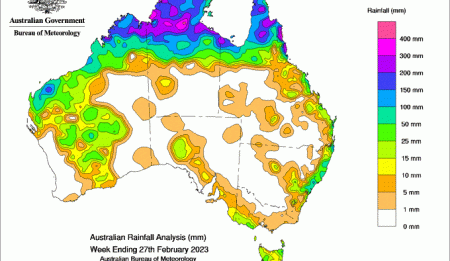 Weekly rainfall update + rainfall outlook 1 Mar 2023