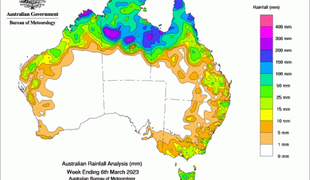 Weekly rainfall update + rainfall outlook 8 Mar 2023