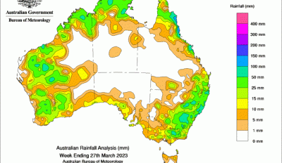 Weekly rainfall update + rainfall outlook 29 Mar 2023