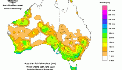 Weekly rainfall update + rainfall outlook 28 June 2023