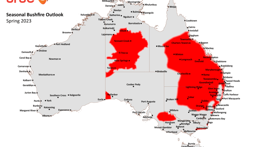 Spring 2023 to bring heightened bushfire risk