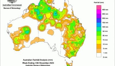 Weekly rainfall update + rainfall outlook 14 November 2023
