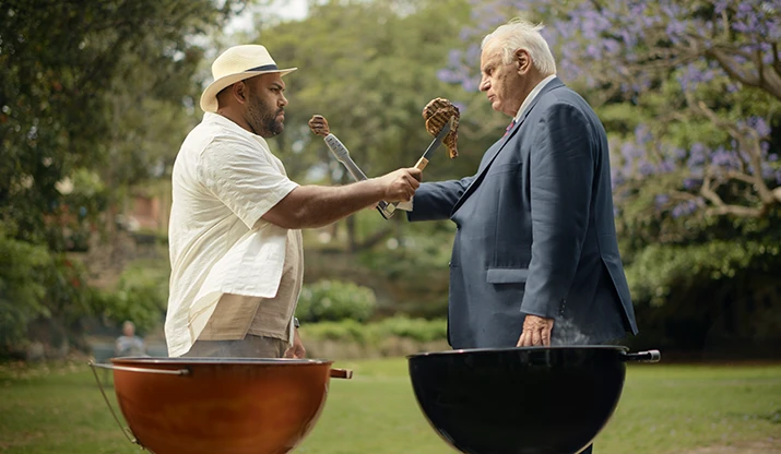 Slammin’ Sam joins lambassador Sam in Christmas red meat marketing campaign