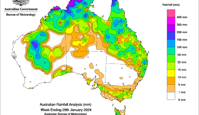 Ex-tropical cyclone Kirrily dumps huge, but patchy falls over Western Qld