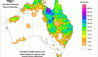 Weekly rainfall update + rainfall outlook 6 Feb 2024