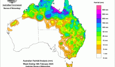 Weekly rainfall update + rainfall outlook 20 Feb 2024
