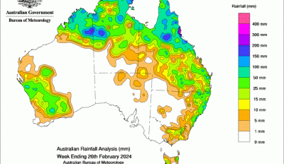 Weekly rainfall update + rainfall outlook 27 Feb 2024
