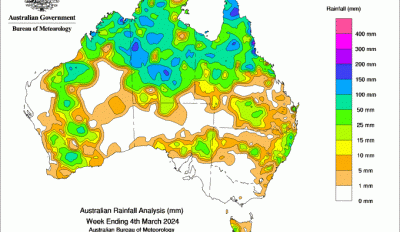 Weekly rainfall update + rainfall outlook 5 Mar 2024